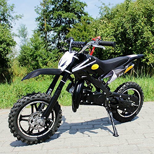 Kinder Mini Crossbike Delta 49 cc 2-takt Dirt Bike Dirtbike Mini Bike Pocket Cross schwarz