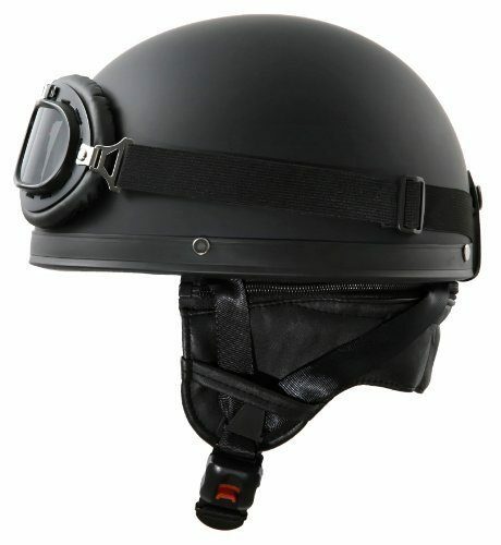 Oldtimer Motorradhelm mit Brille Größe M 57-58cm