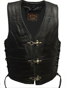 Lederweste Für Herren - Echte Bikerweste Im Lässigen Style